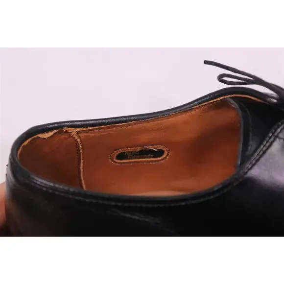 Allen Edmonds Delray Black Aplit Toe Leather Oxford Dress Shoes 9 A New! - Picture 11 of 12